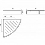 Loft Мильниця кутова, хром/білий
