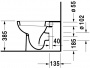 Унітаз підлоговий Duravit D-Code (під прихований бачок, пристінний)