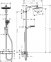 Душевая система HansgroheCrometta S 240 1jet (термостат)