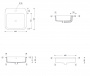 Раковина в столешницу Cosa AXA