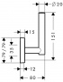 Тримач для туалетного паперу Hansgrohe PuraVida 41518000 (запасний)