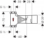 Скрытая часть для вентиля Hansgrohe 15973180 (52 л/мин)