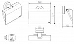 169597 Creabath Tecno Держатель для туалетной бумаги, черный