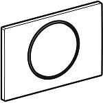 Sigma 10 Змивна клавіша для змивання/зупинки змивання, хром матовий