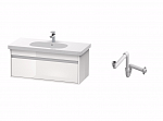 Тумба с умывальником и сифоном Duravit KT66681818111