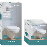 Duofix PRO 20 Комплект інсталяція Delta, підвісний унітаз Idol із сидінням Duroplast, клавіша хром