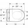 Унітаз підвісний Geberit iCon (з кришкою)