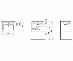 Laufen Pro S Раковина встраиваемая в столешницу 560*440мм без.отв.