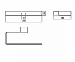 Loft Тримач для рушника овальний, хром