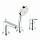 Смеситель на борт ванны на 3 отверстия Grohe