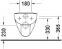 Унитаз подвесной Duravit D-Code (без ободка и с крышкой)