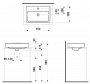 Керамический умывальник LAUFEN PRO S H812952000104