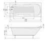 Ванна Poolspa Muza 170х75