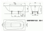 Saniform Plus Ванна сталева 140*70 см