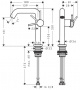 Змішувач для умивальника Hansgrohe Tecturis S 73340000