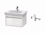 Тумба с умывальником и сифоном Duravit KT006201818