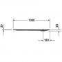 Starck Slimline Душ.поддон 100*90