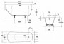 Saniform Plus Ванна стальная 150*70 см