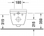 Унитаз подвесной Duravit Starck 3 (без ободка)