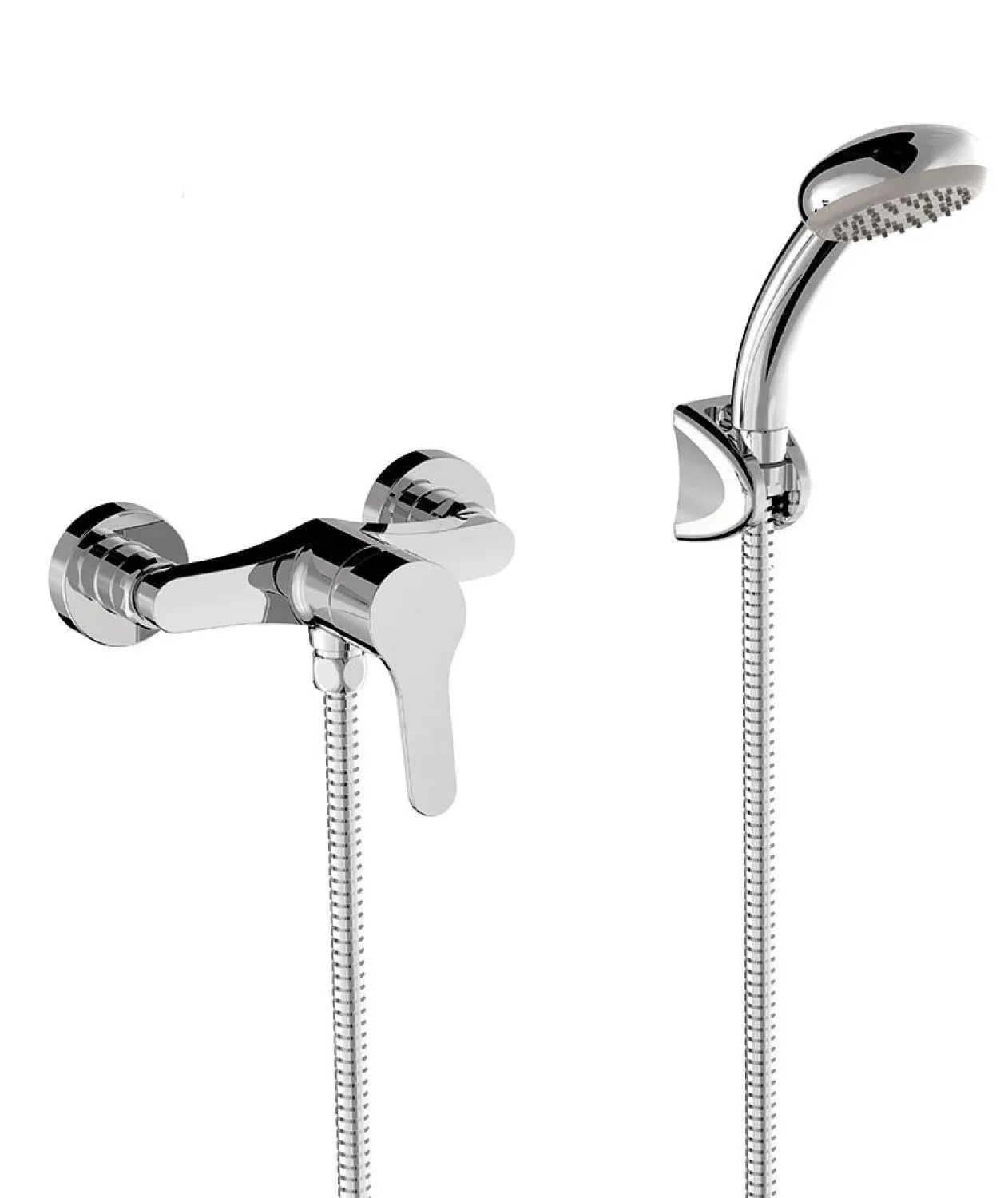 Комплект: Смеситель для душа с душевым набором Tres Base 21516701