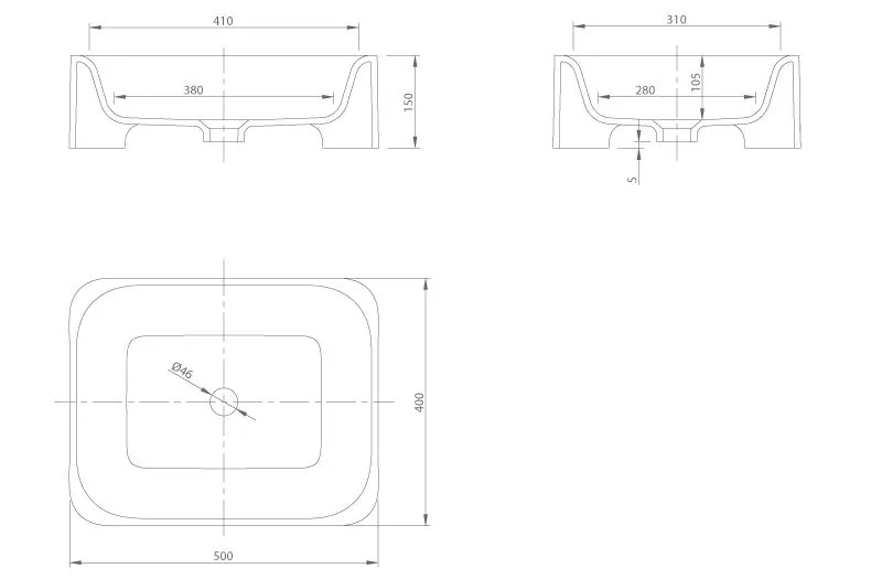 Раковина на столешницу Knief Feel 0600-032-01