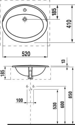 Умывальник JIKA IBON H8130100001041