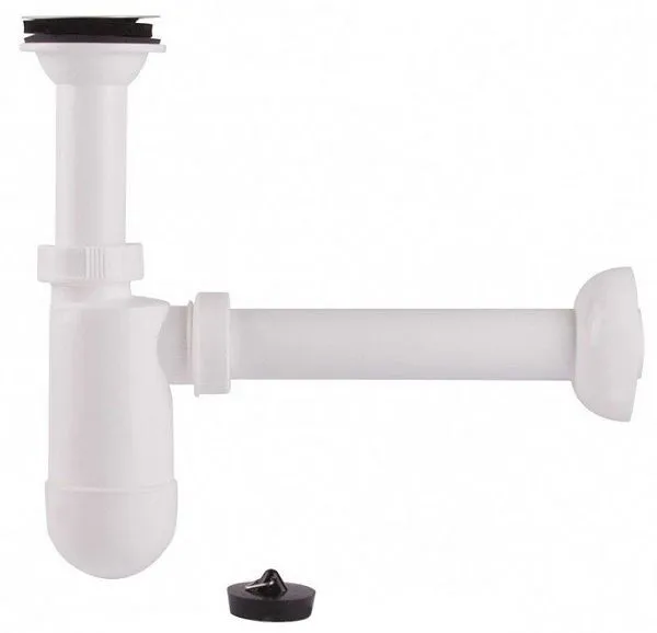Сифон для умывальника пластмассовый с пробкой Sanit 31.001.00.0000