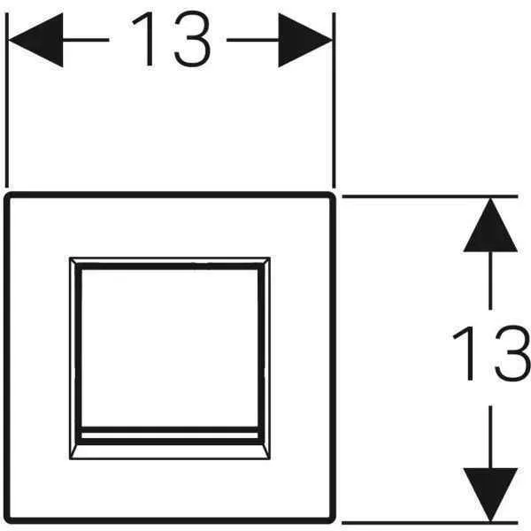 Клавіша змиву води Geberit Тип 30 116.017.KN.1