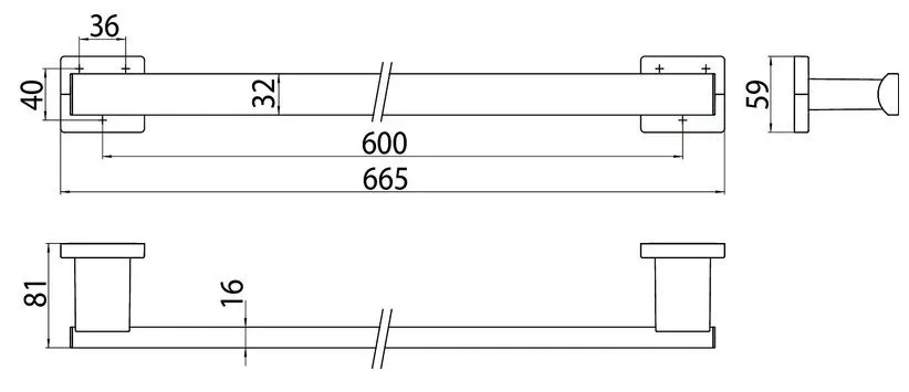 Полотенцедержатель Emco Loft 0570 001 02
