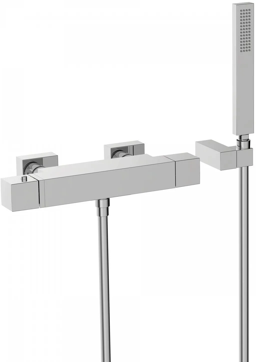 Набор: смеситель для ванны с душевым набором Tres Slim 20217409