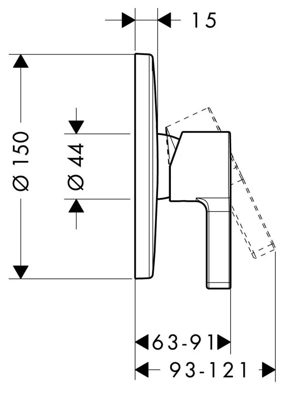 Смеситель для душа Hansgrohe Metris S  31665000