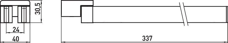 Полотенцедержатель Emco Loft Black 0550 133 31