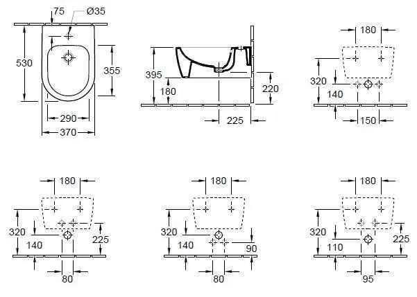 Біде підвісне Villeroy and Boch Avento 540500RW