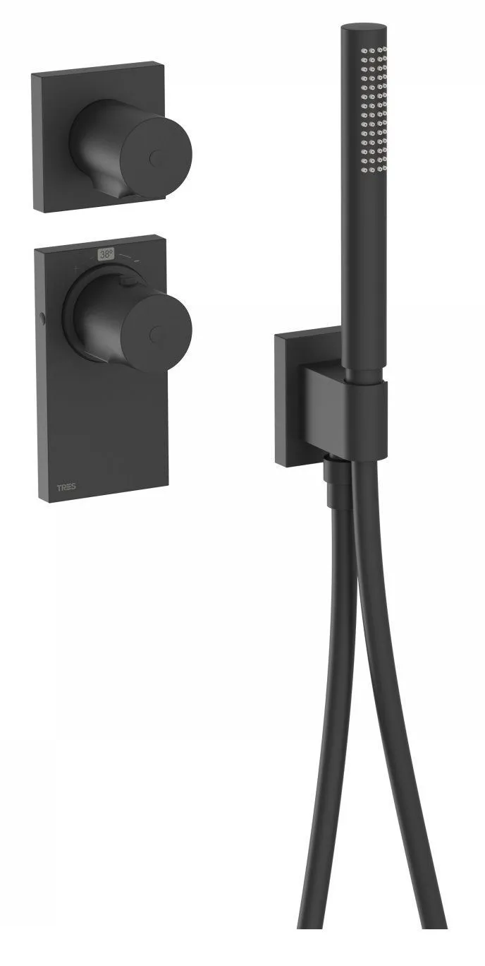 Термостат для душа и душевой набор Tres Block System 20635191NM