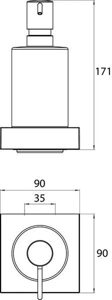 Дозатор для рідкого мила Emco Liaison