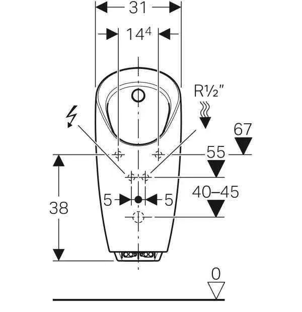 Пісуар Geberit Preda 116.072.00.1