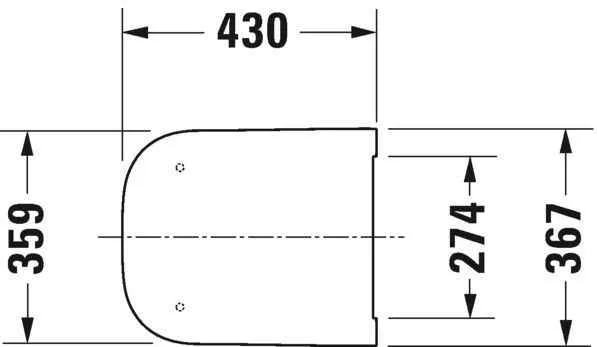 Кришка для унітазу Duravit 0064510000