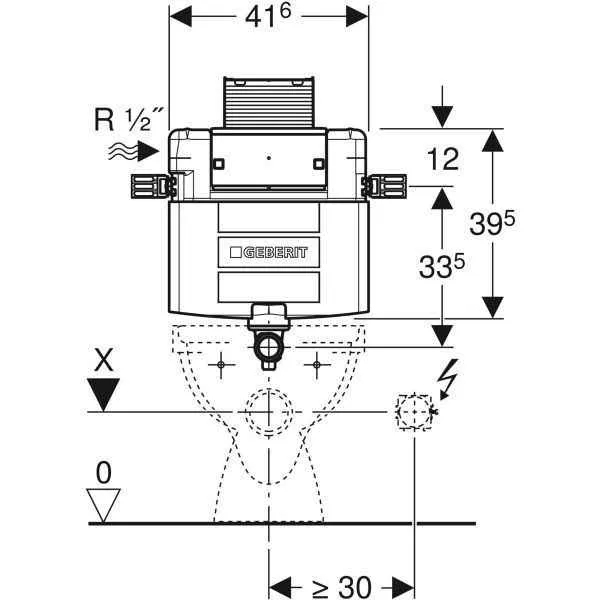 Прихований бачок Geberit Omega 109.043.00.1