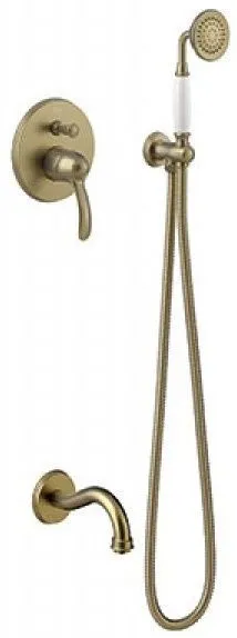 Набор: смеситель - душевой комплект - излив Tres Clasic 24218005LV