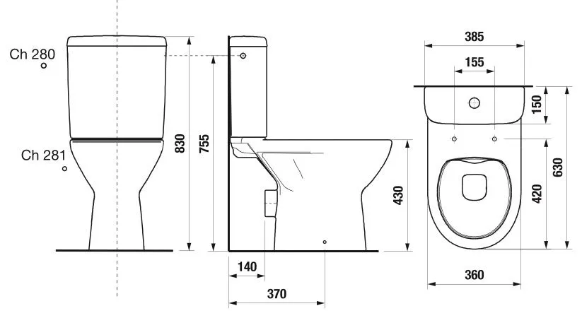 Унитаз напольный Jika Lyra c бачком