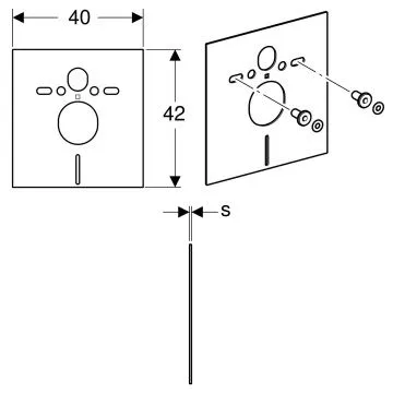 Звукоизолирующая прокладка Geberit Duofix