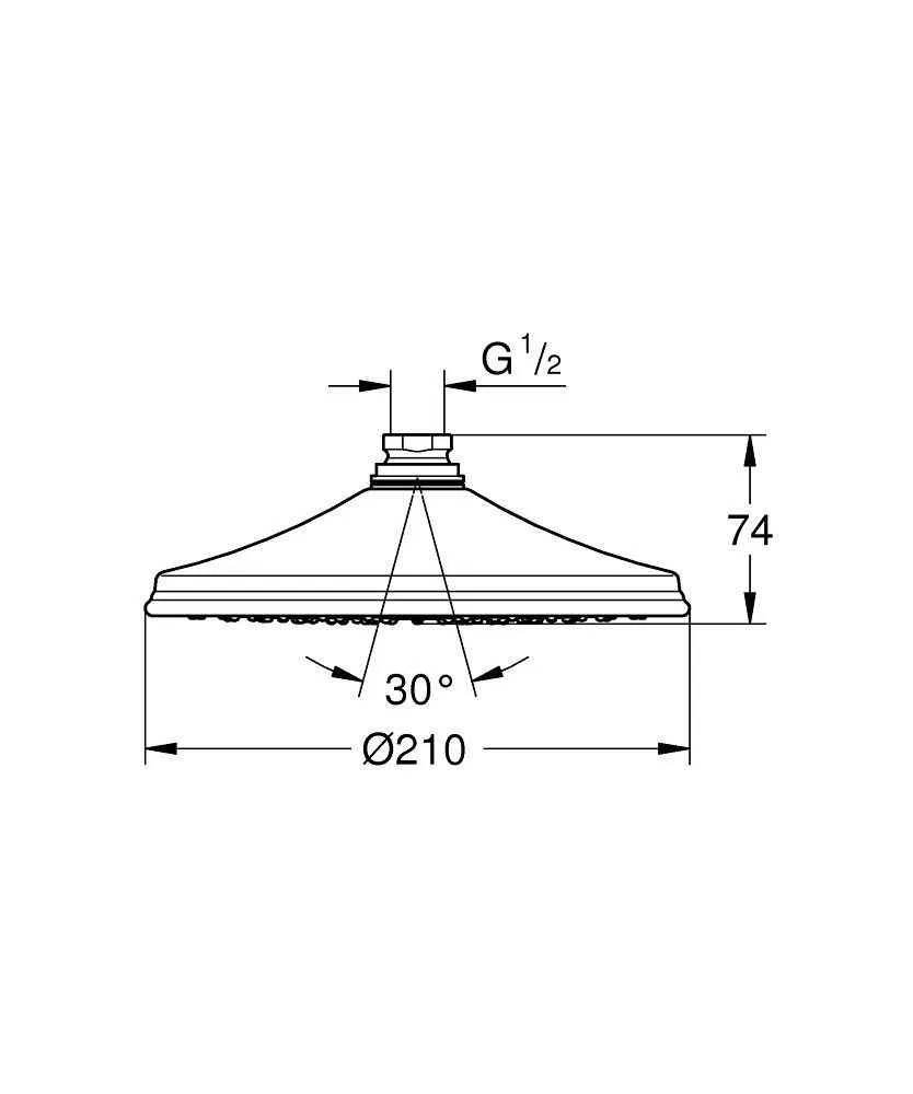 Верхній душ Grohe Rustic 28369000