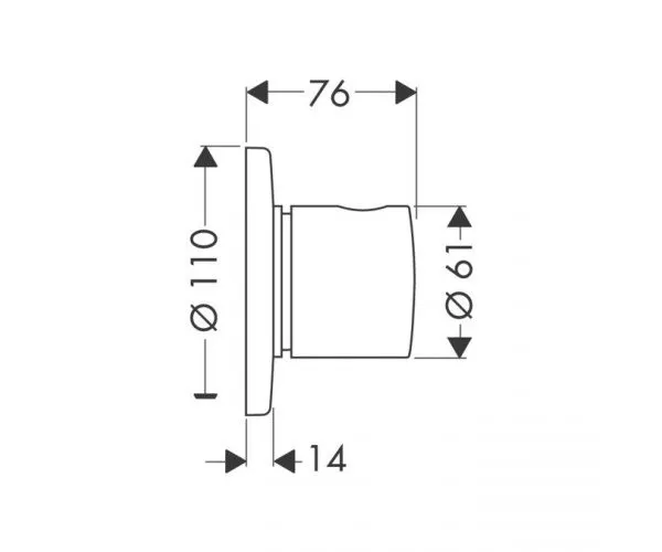 Переключатель потока воды Hansgrohe 15932000 (скрытого монтажа)