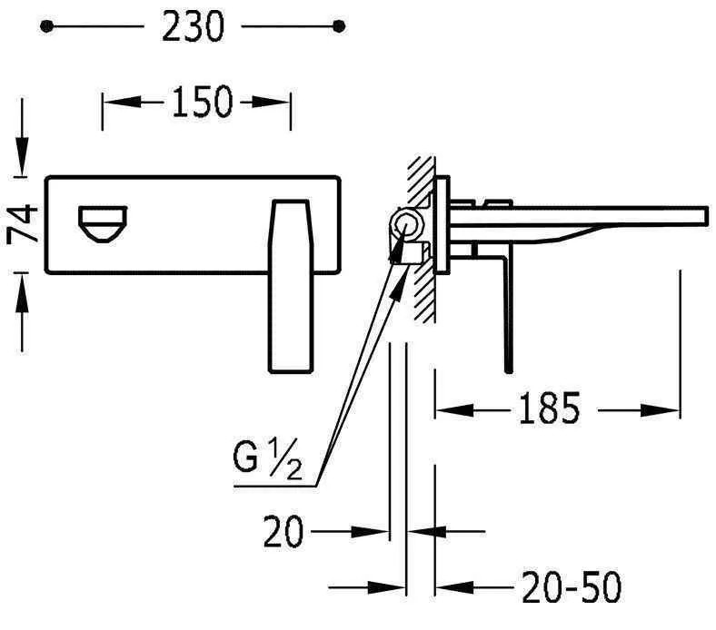 Змішувачі на раковину Tres Slim 20220003OM
