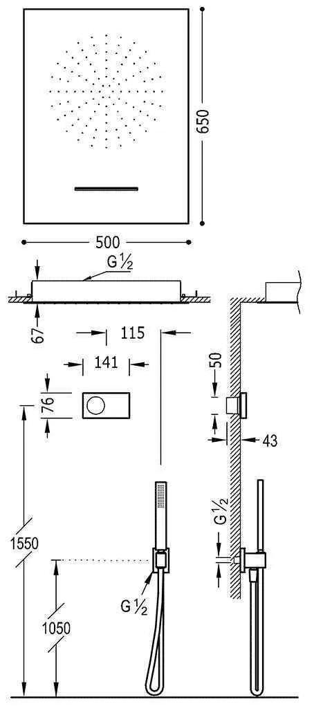 Душова система Tres Shower Technology 09288304
