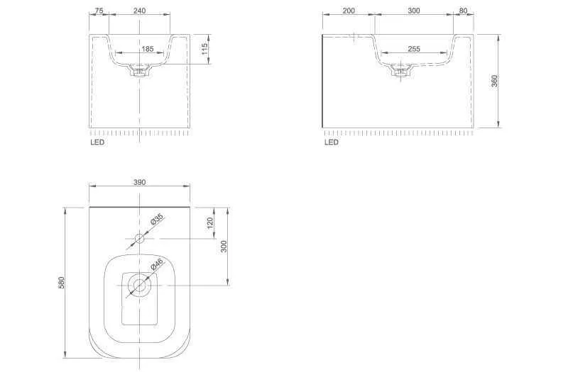 Біде підвісне Knief Shine