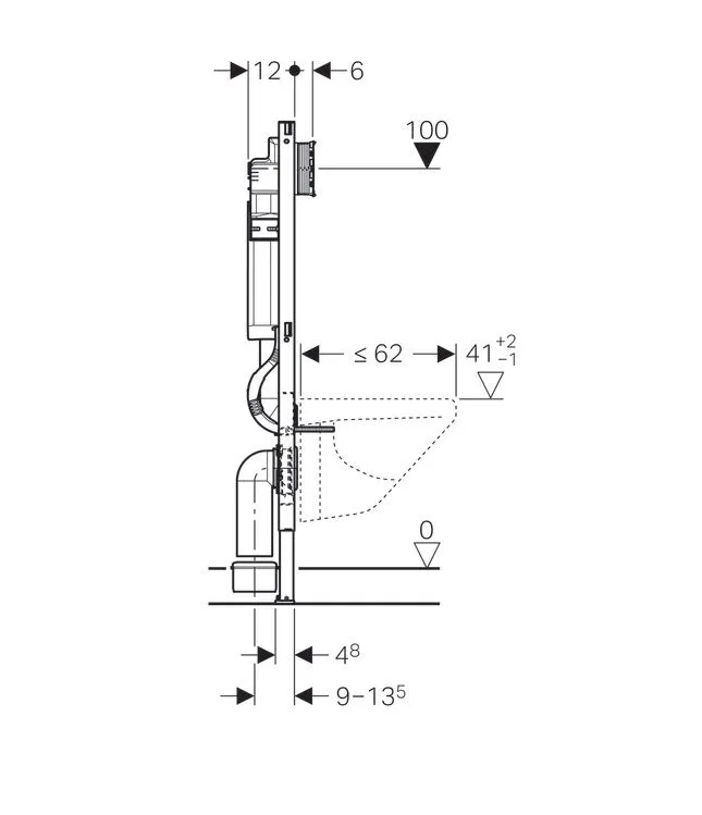 Інсталяція для унітазу Geberit Duofix Sigma 111.300.00.5