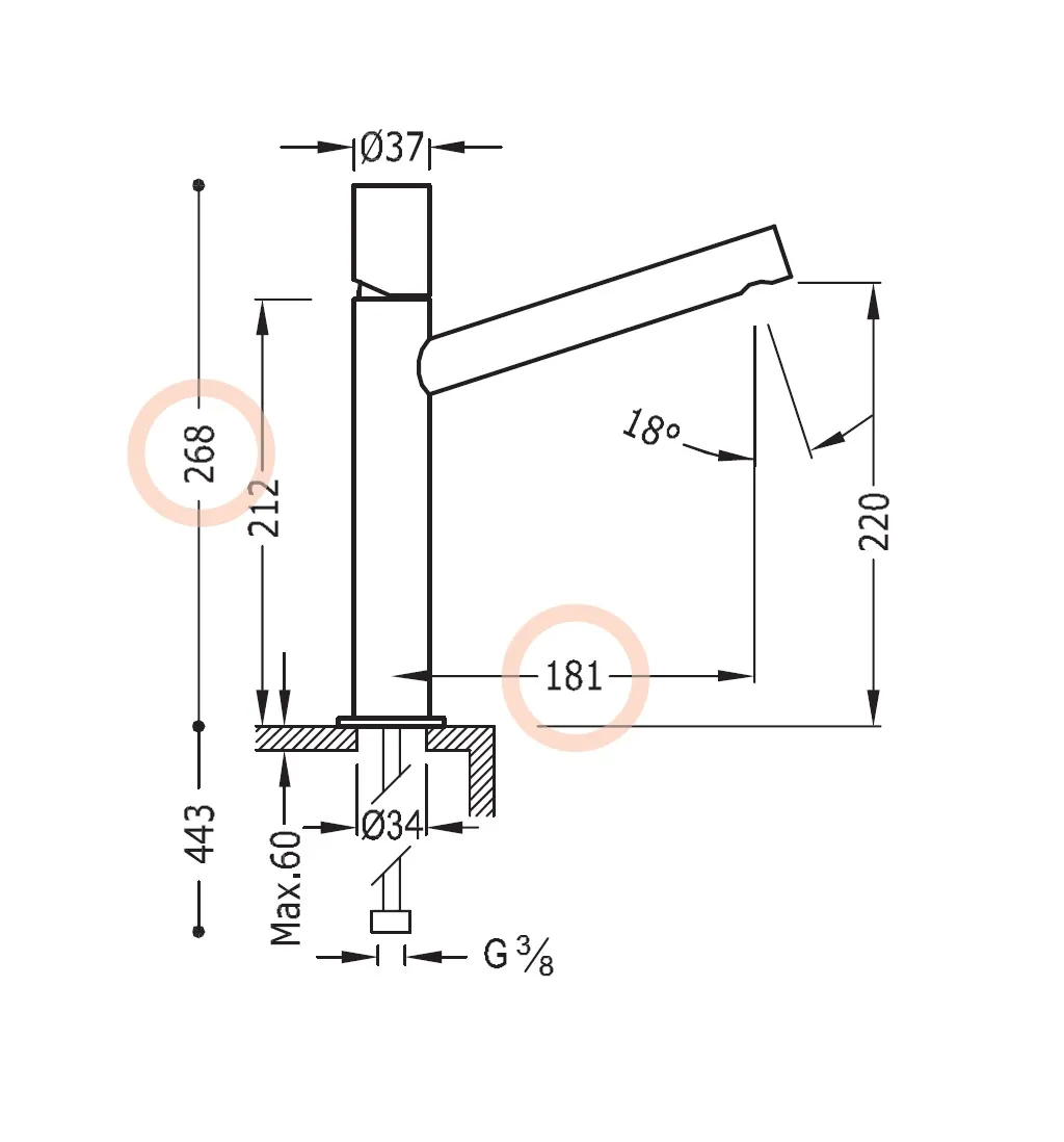 Змішувач для умивальника Hansgrohe Metris 06120601
