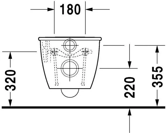 Унитаз подвесной Duravit Darling New (удлиненный) 2544092000