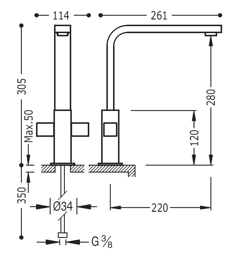 Змішувач для умивальника Hansgrohe Metris 108496